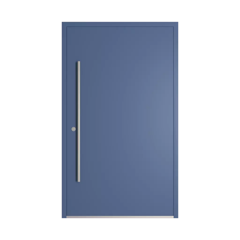 RAL 5023 Distant blue entry-doors models dindecor sk04-grey  