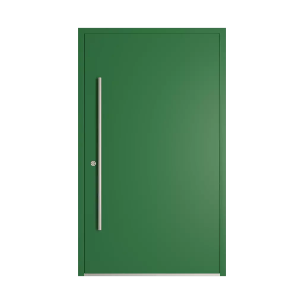 RAL 6001 Emerald green entry-doors models dindecor 6102-black  