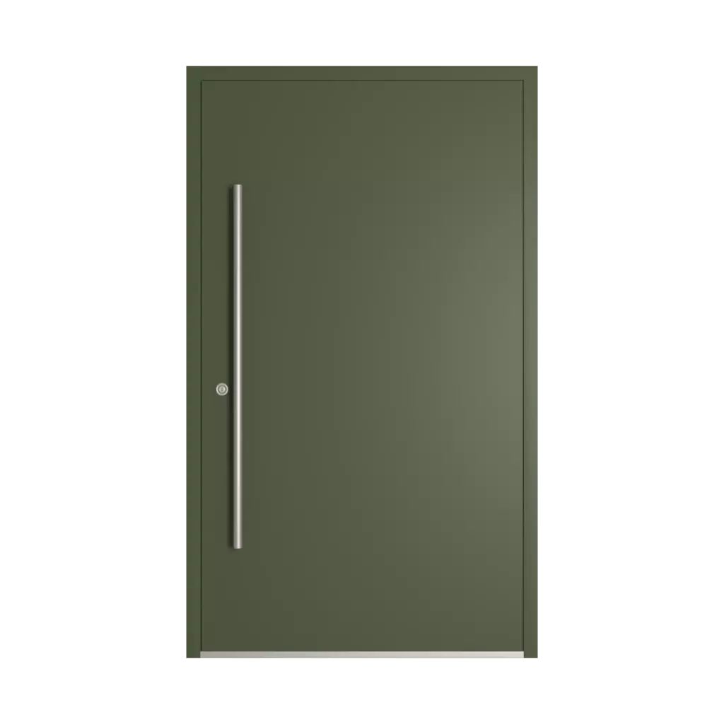 RAL 6003 Olive green entry-doors models dindecor sk04-beton  