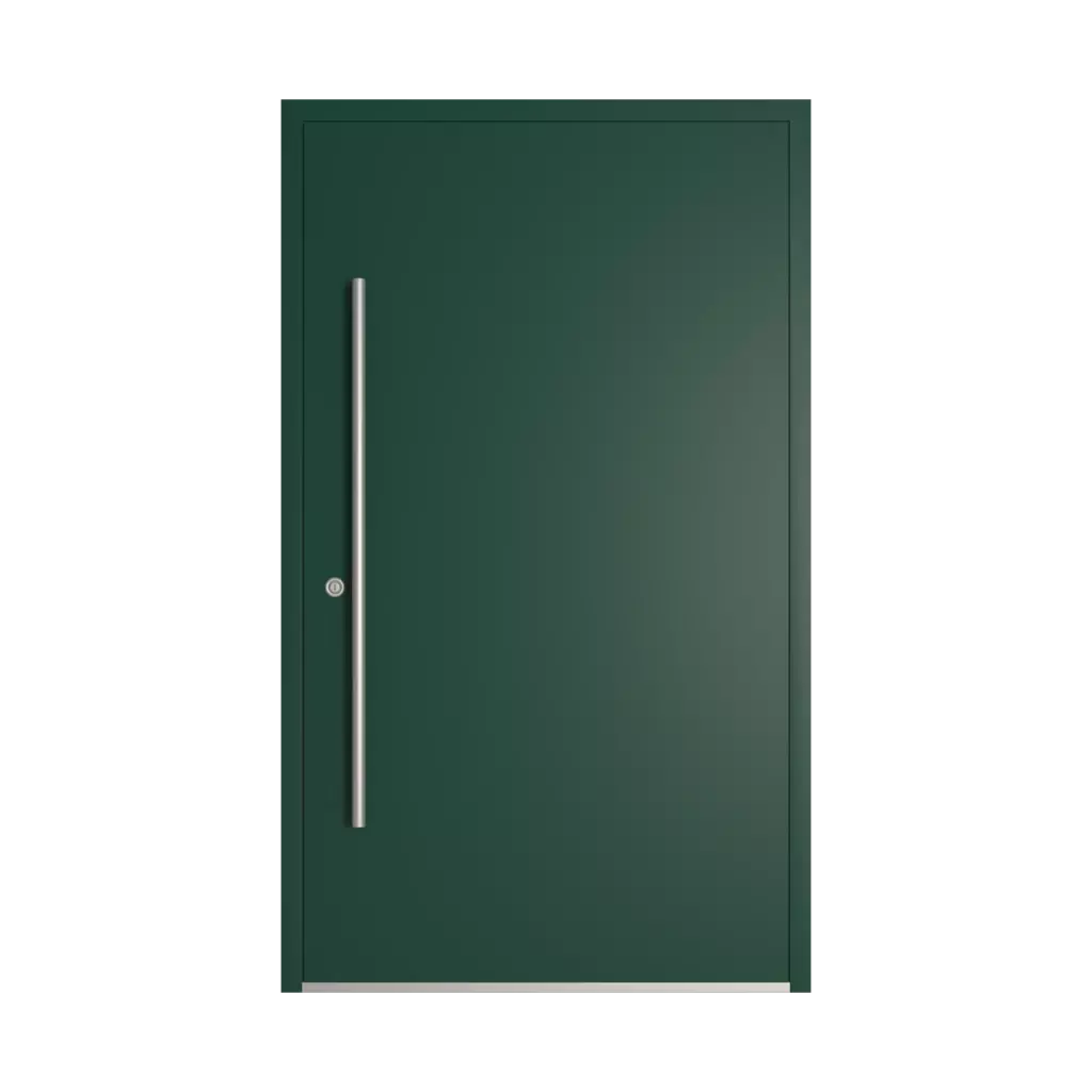 RAL 6005 Moss green entry-doors models dindecor 5015-black  