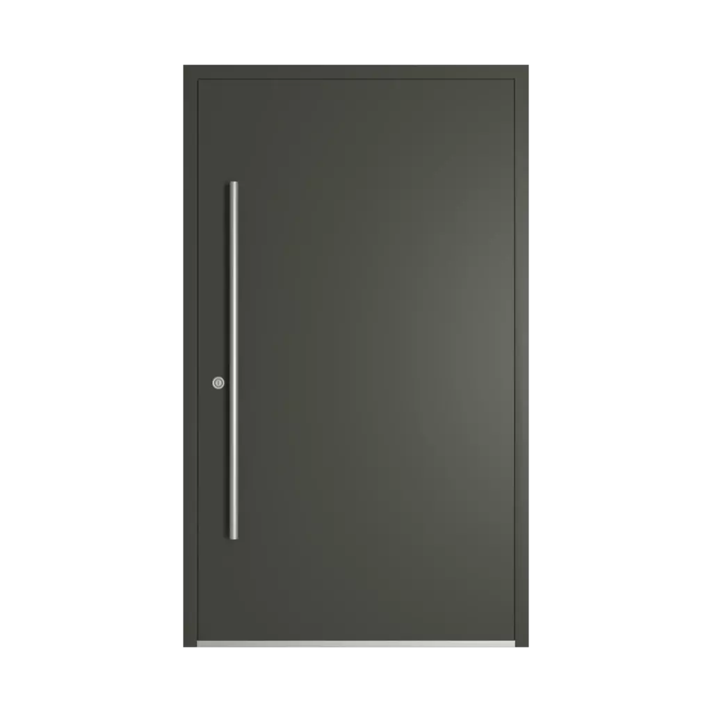 RAL 6006 Grey olive entry-doors models dindecor model-6113-bs  