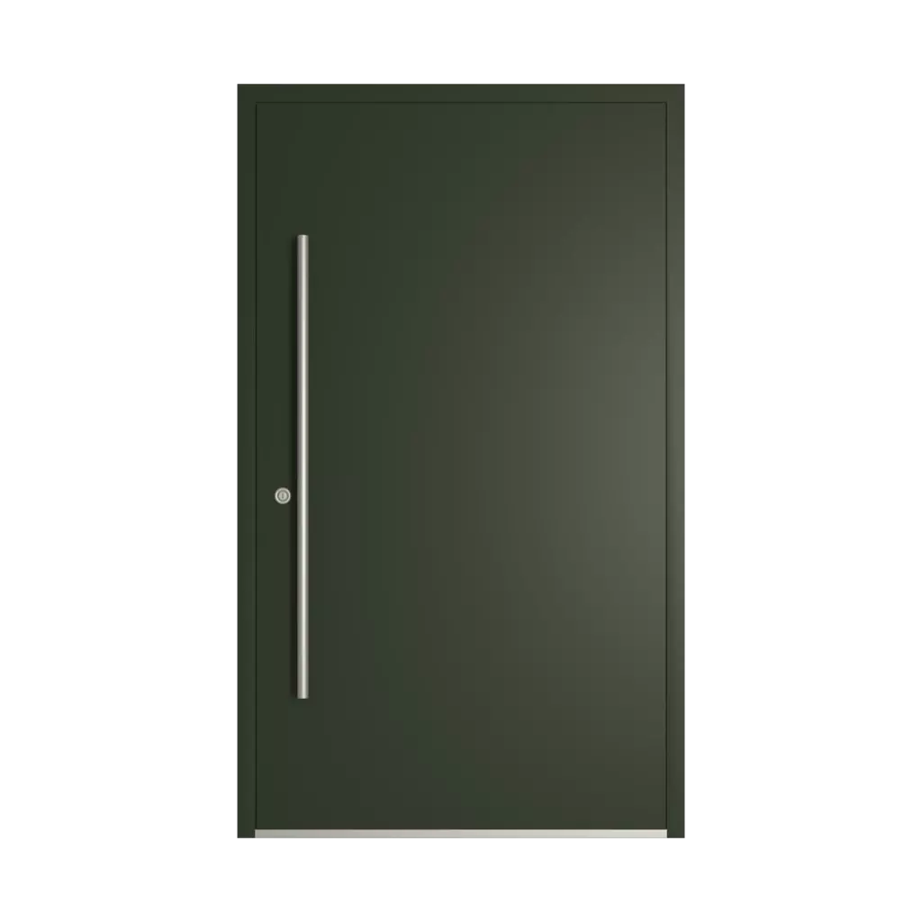 RAL 6007 Bottle green entry-doors models dindecor model-1401  