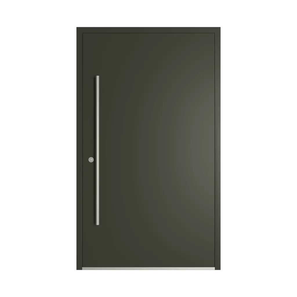 RAL 6008 Brown green entry-doors models dindecor ll01  