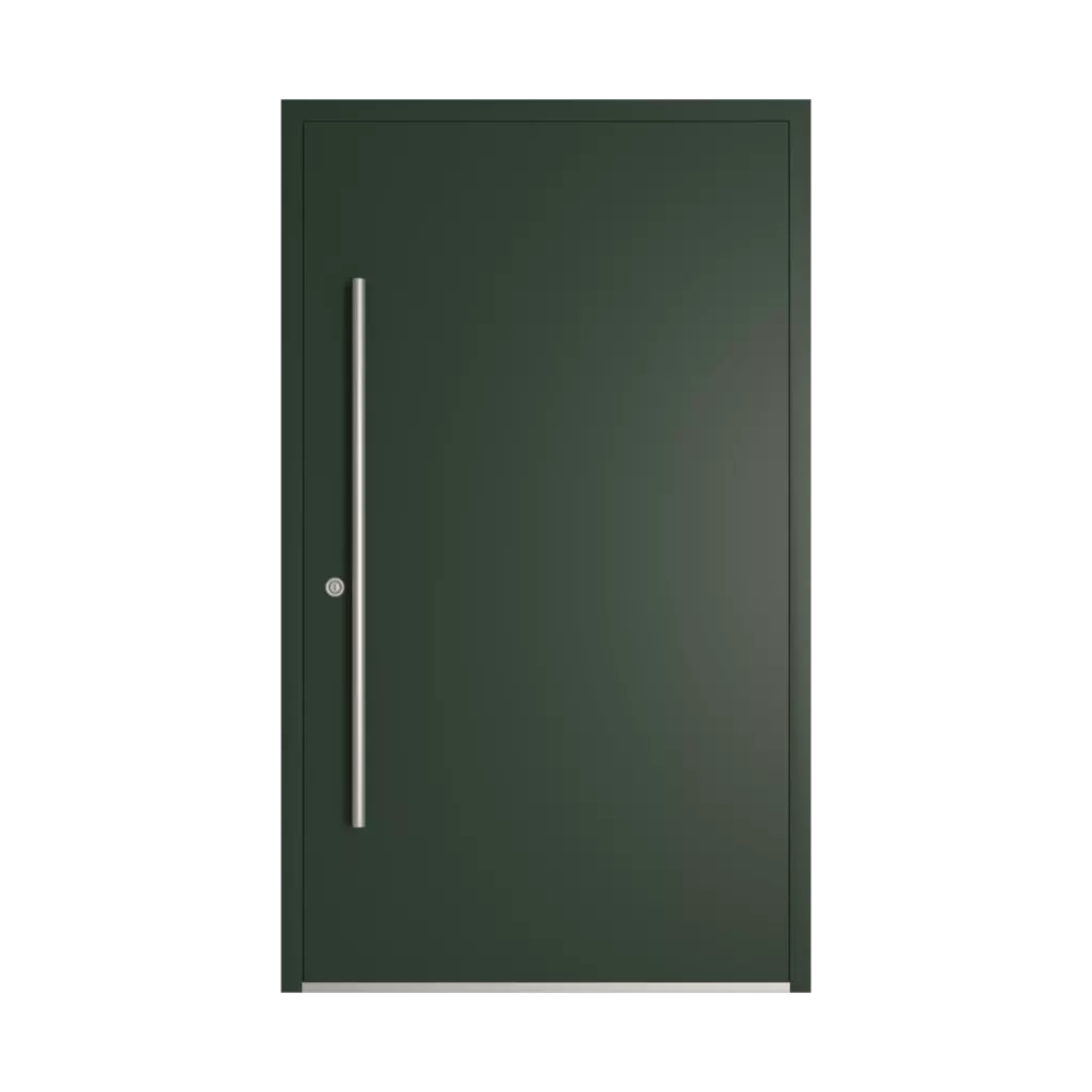 RAL 6009 Fir green entry-doors models dindecor 6010-pvc  