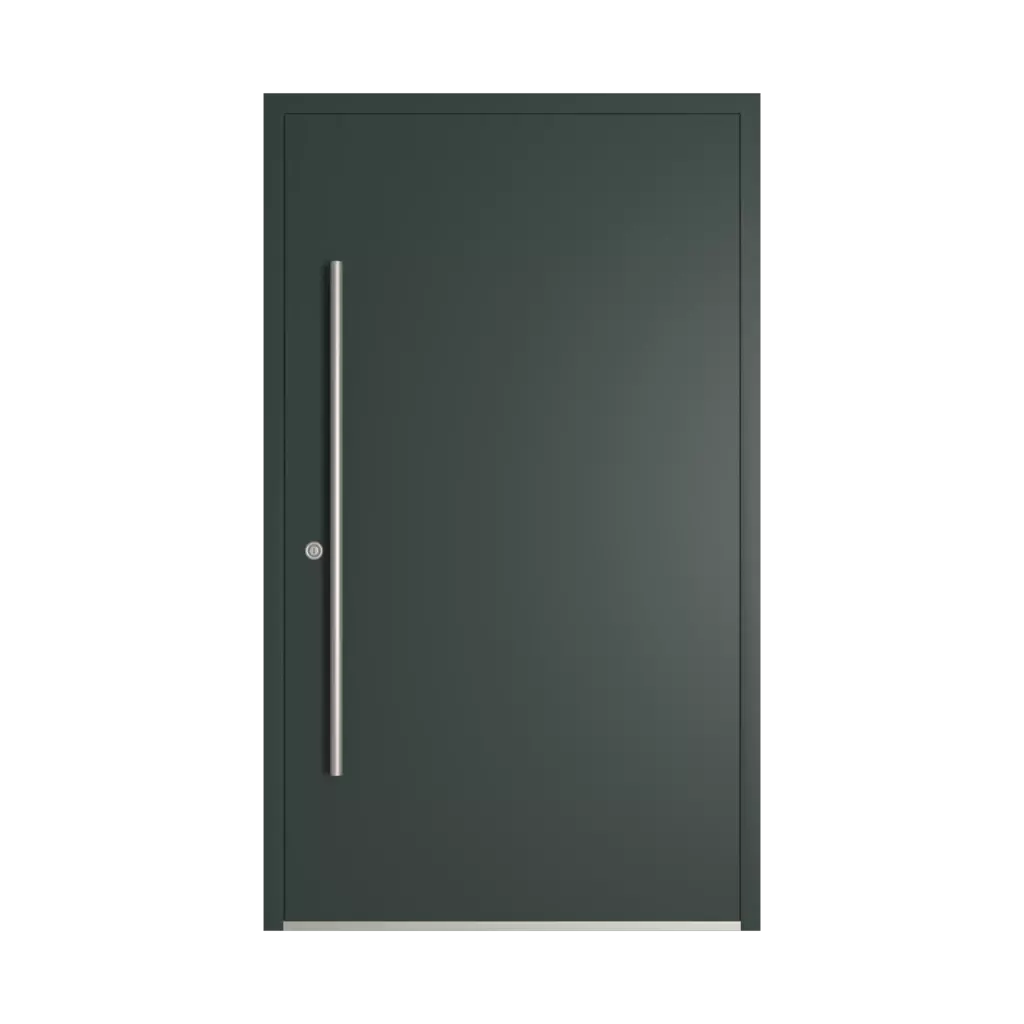 RAL 6012 Black green entry-doors models dindecor 2802-pvc-black  