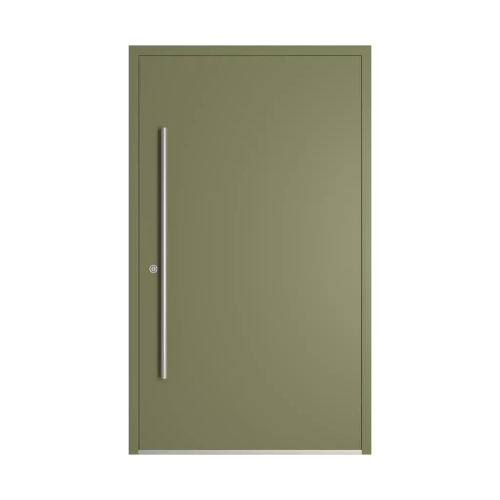 RAL 6013 Reed green entry-doors models dindecor ll01  