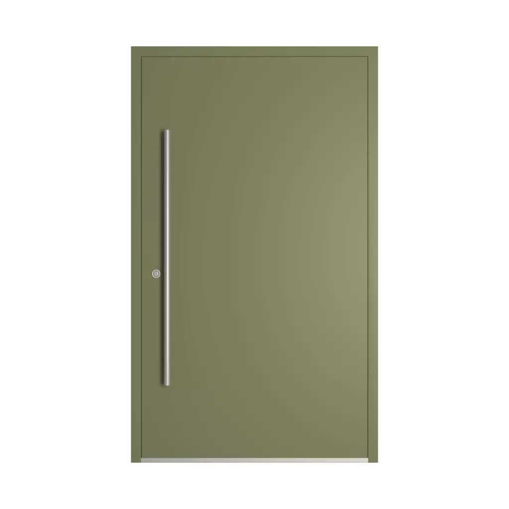 RAL 6013 Reed green entry-doors models dindecor gl03  