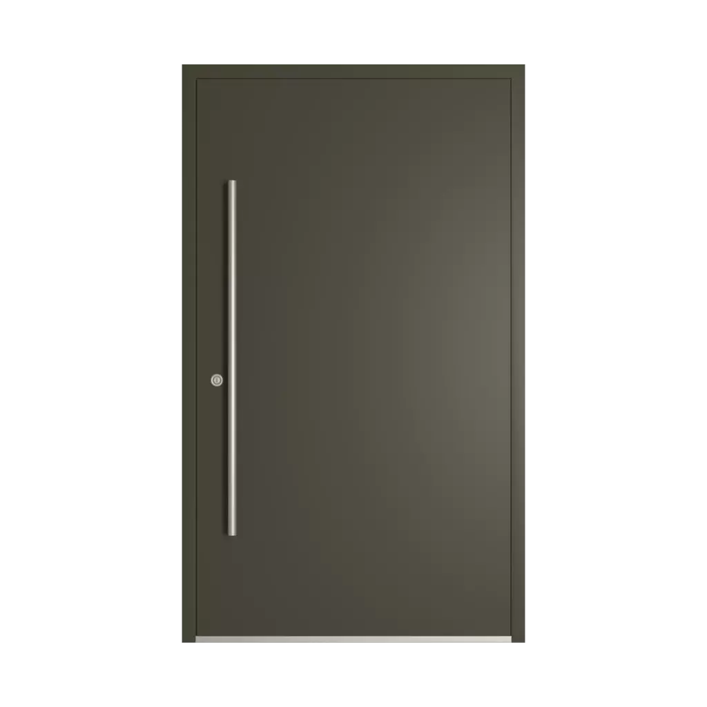 RAL 6014 Yellow olive entry-doors models dindecor sk06-grey  