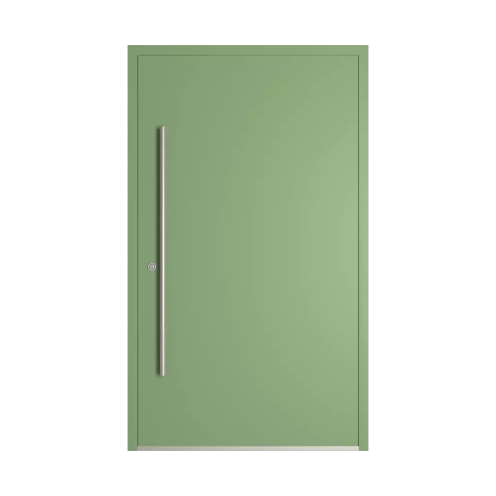RAL 6021 Pale green entry-doors models dindecor ll01  