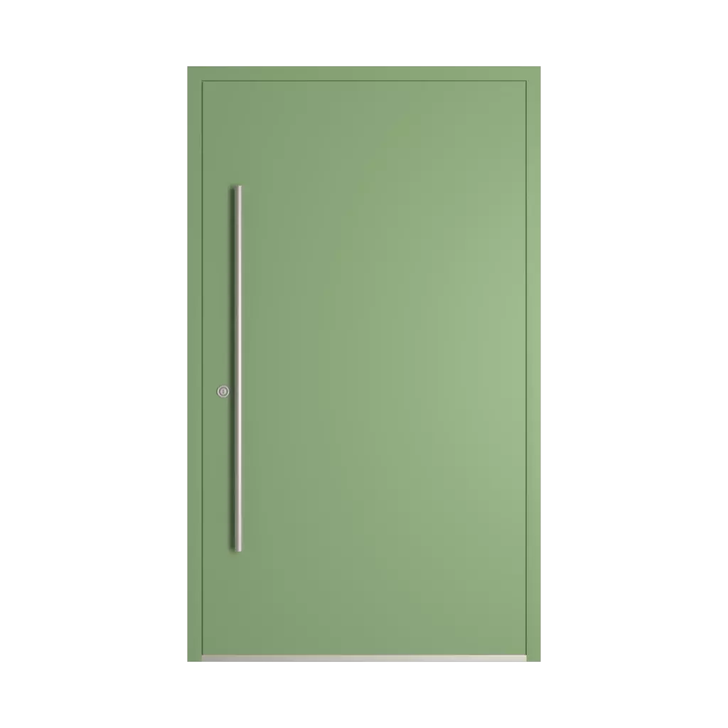 RAL 6021 Pale green entry-doors models dindecor 6115-pwz  