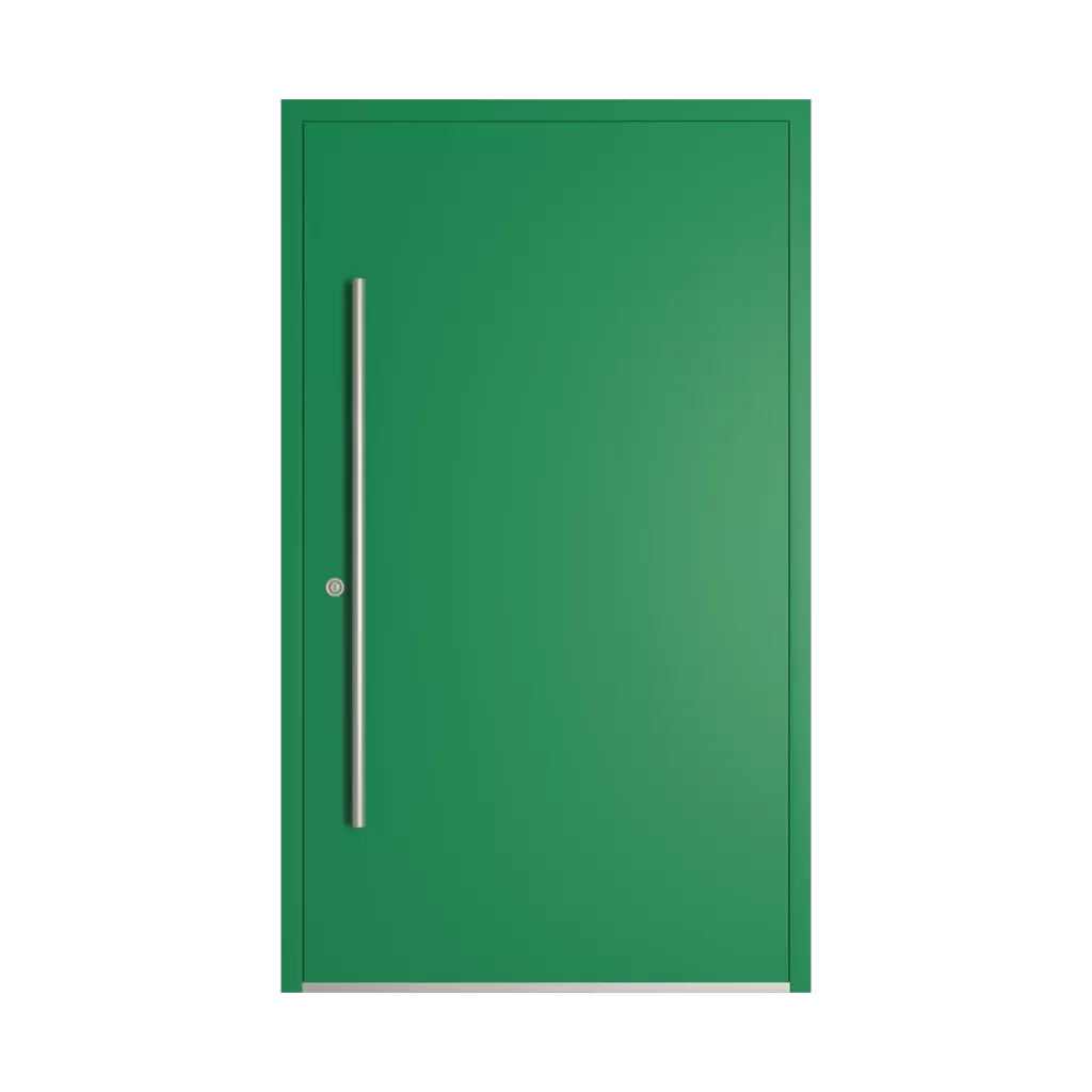 RAL 6024 traffic green entry-doors models dindecor 1301-black  