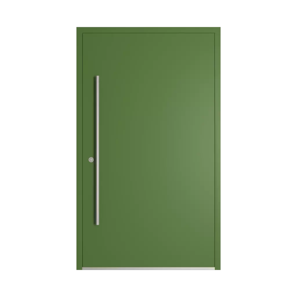 RAL 6025 Fern green entry-doors models dindecor sk06-grey  