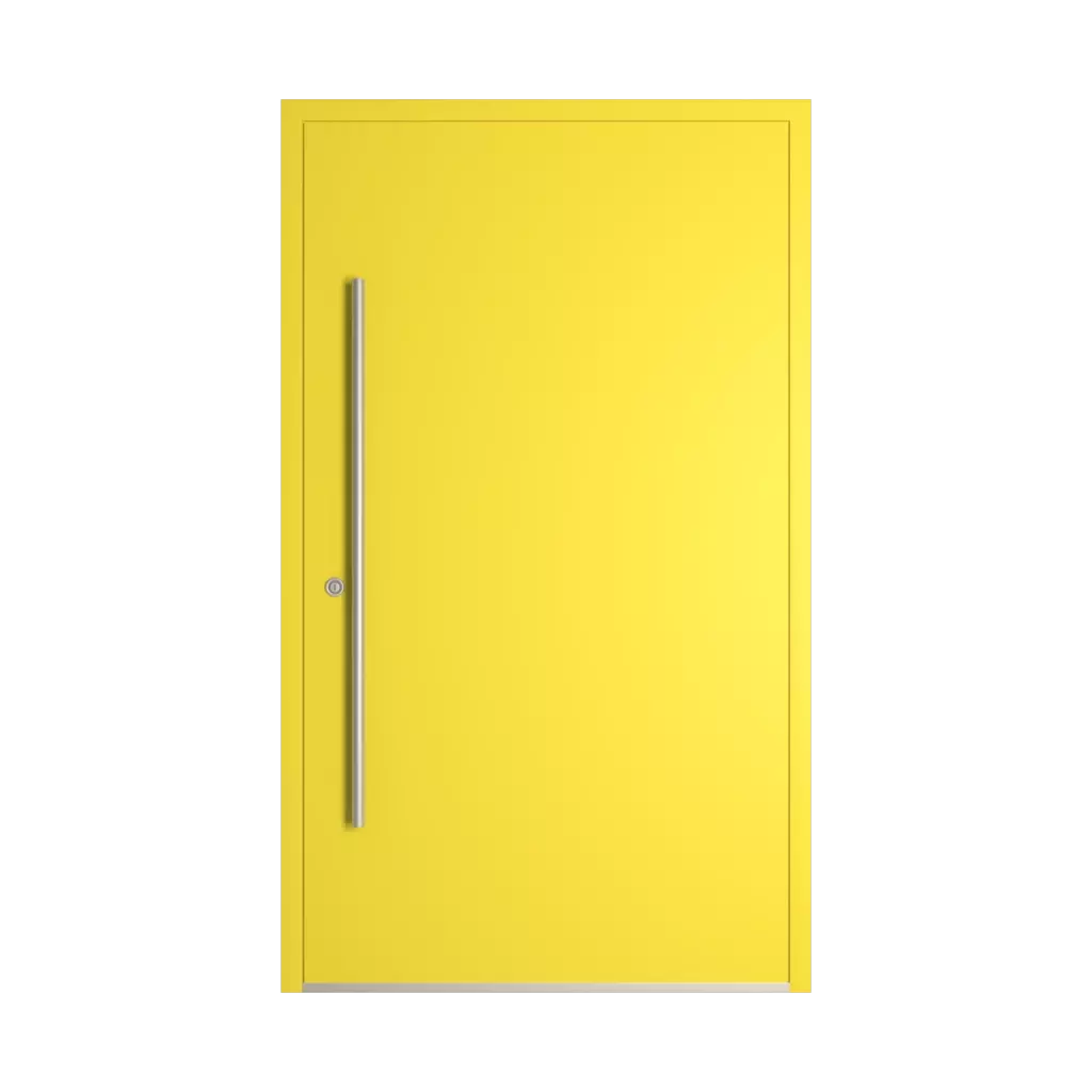 RAL 1016 Sulfur yellow entry-doors models dindecor 6115-pwz  