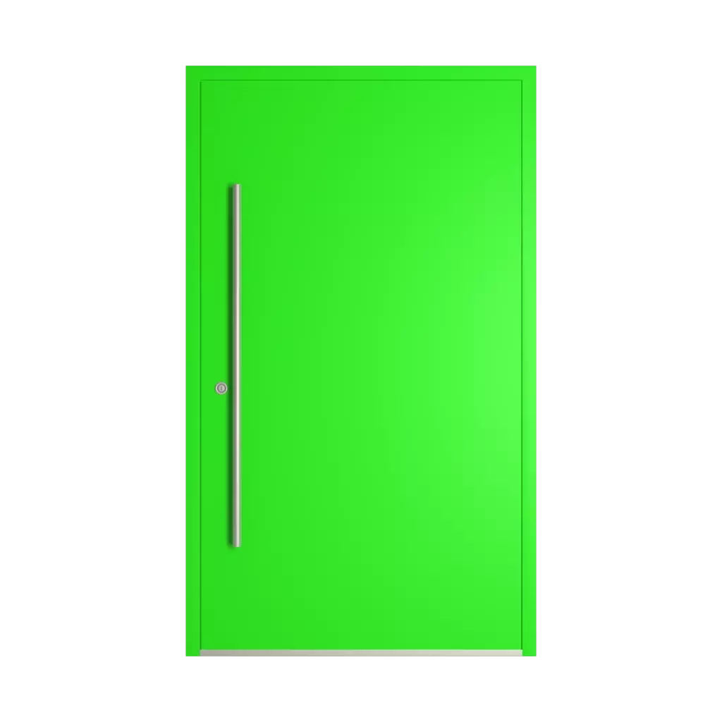 RAL 6037 Pure green entry-doors models dindecor ll01  
