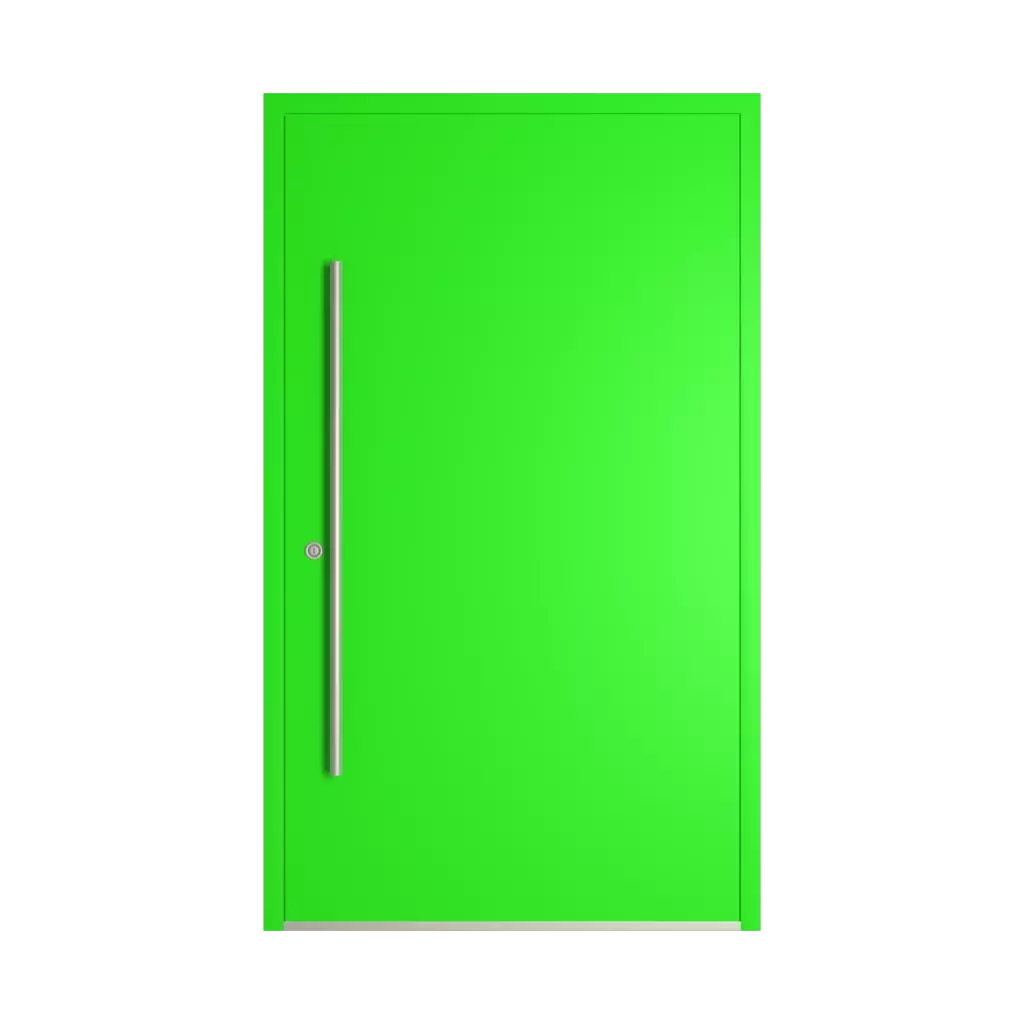 RAL 6037 Pure green entry-doors models dindecor sl05  