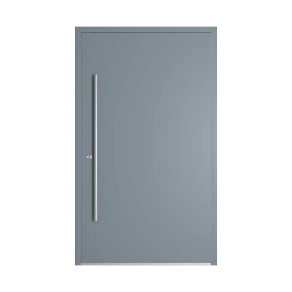 RAL 7000 Squirrel grey entry-doors models dindecor model-5026  