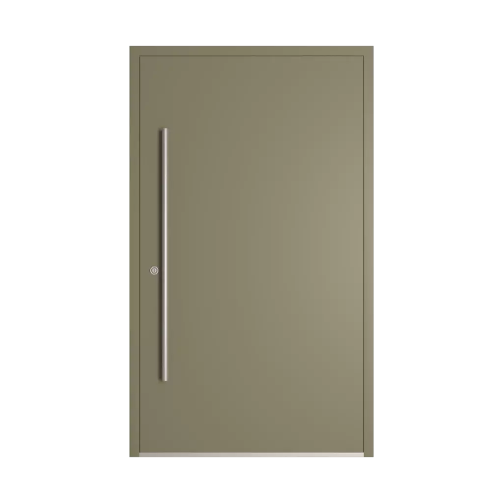 RAL 7002 Olive grey entry-doors models dindecor 6115-pwz  