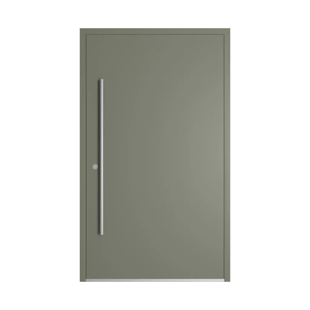 RAL 7003 Moss grey entry-doors models dindecor gl03  