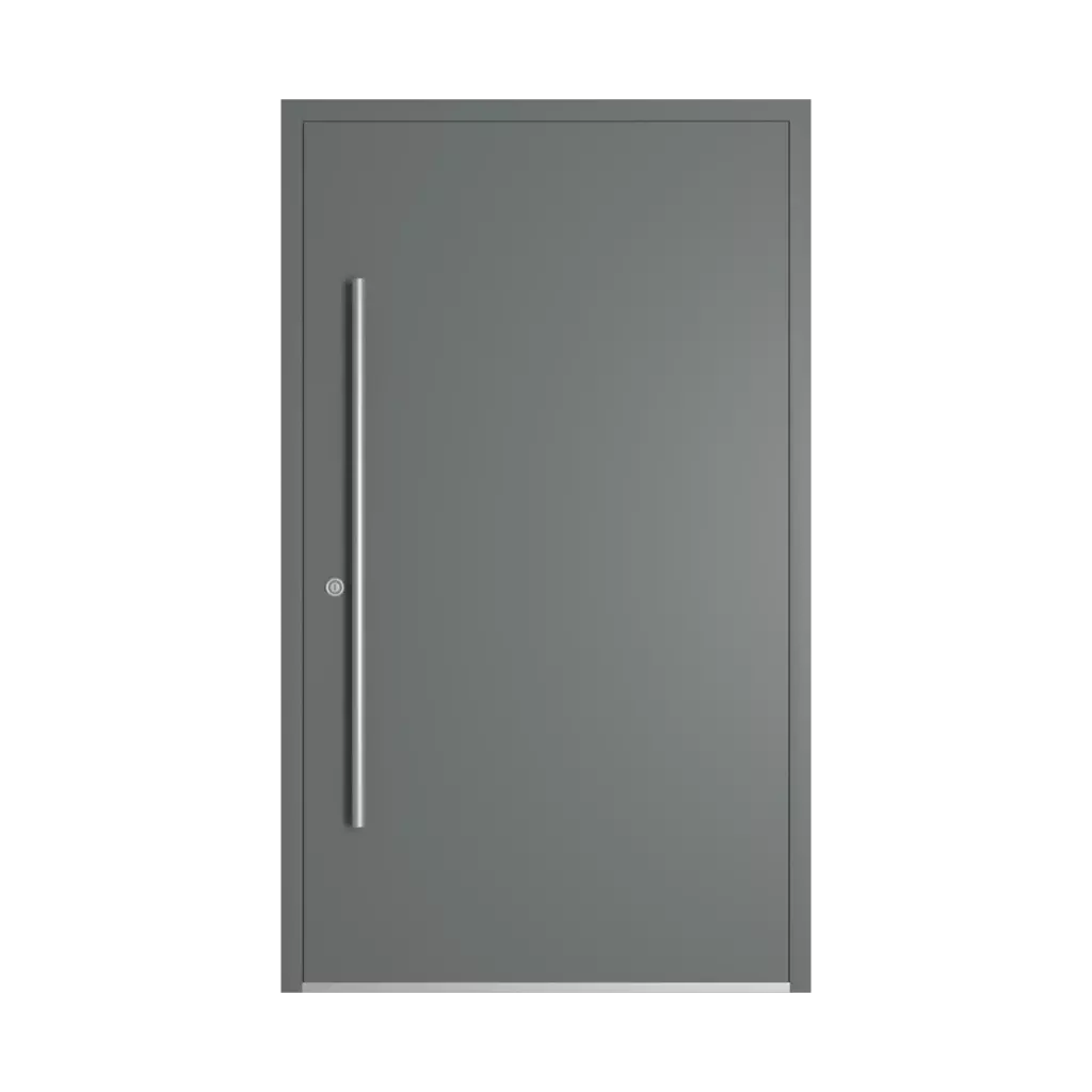 RAL 7005 Mouse Gray entry-doors models dindecor model-6129  