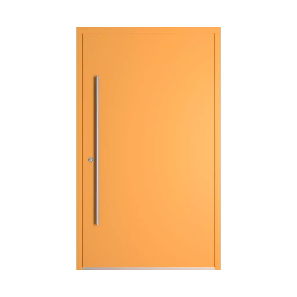 RAL 1017 Saffron Yellow entry-doors models dindecor sk01-beton  