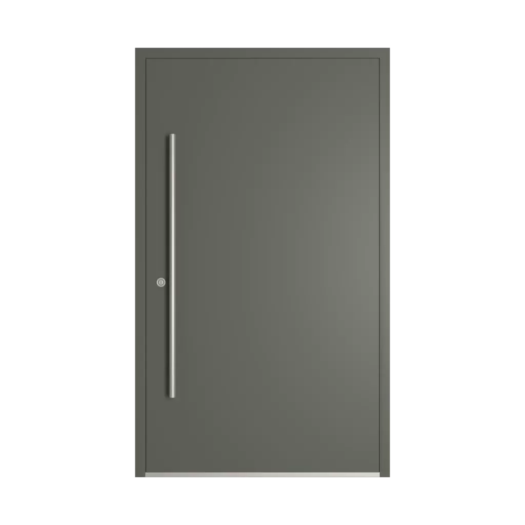 RAL 7009 Green grey entry-doors models dindecor gl03  