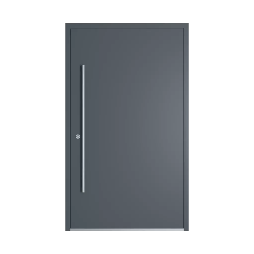 RAL 7011 Iron grey entry-doors models dindecor sk04-beton  