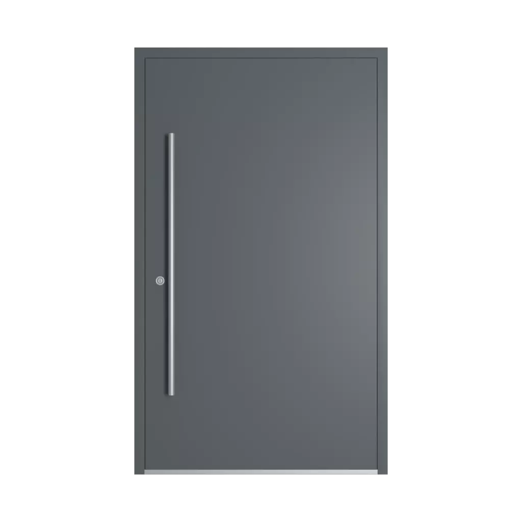 RAL 7012 Basalt grey entry-doors models dindecor sk01-grey  