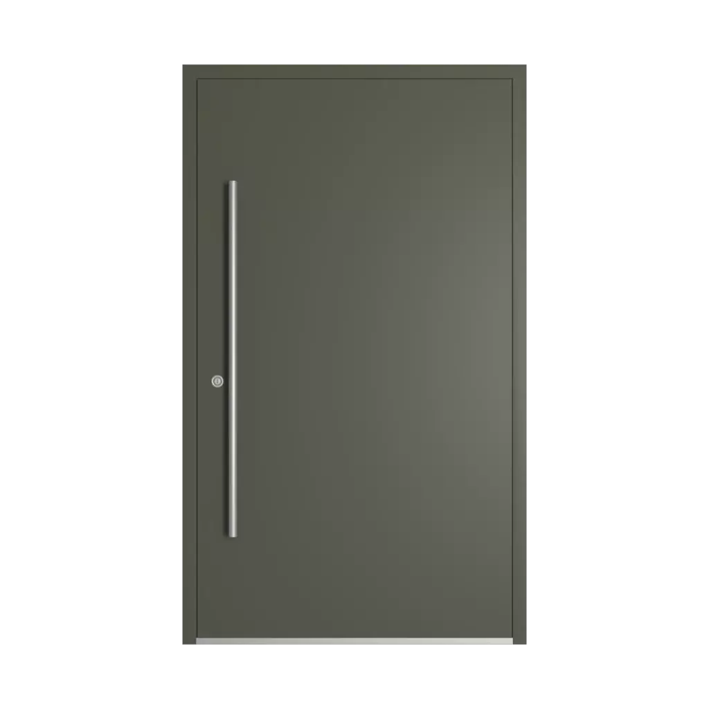 RAL 7013 Brown grey entry-doors models cdm model-44  