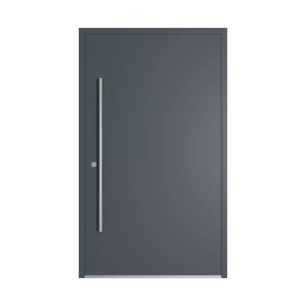 RAL 7015 Slate grey entry-doors models dindecor 2802-pvc  
