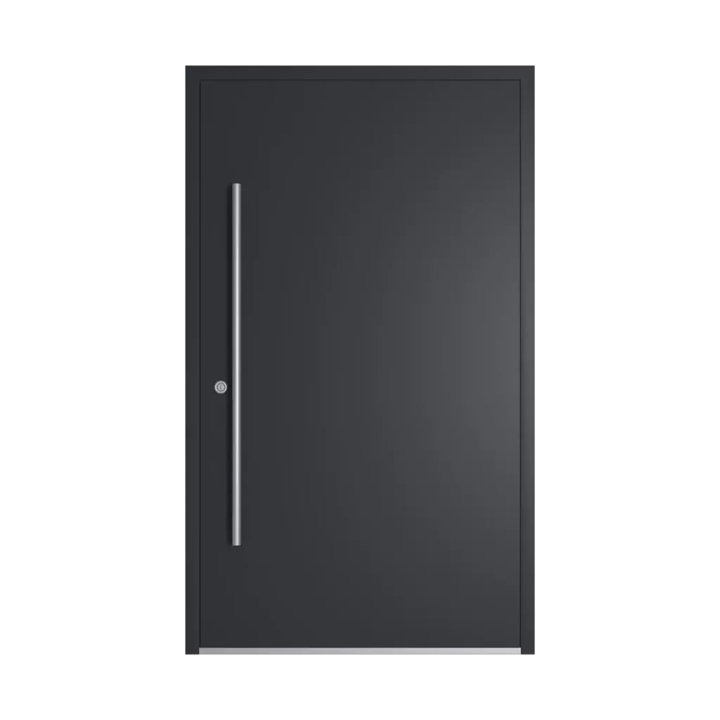 RAL 7021 Black grey entry-doors models dindecor 6115-pwz  