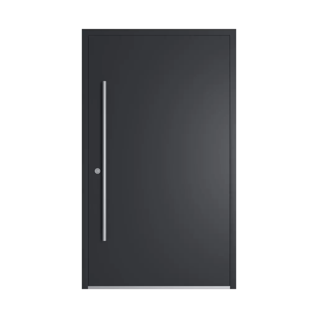 RAL 7021 Black grey entry-doors models cdm model-38  