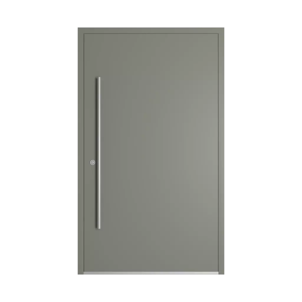 RAL 7023 Concrete grey entry-doors models dindecor ll01  