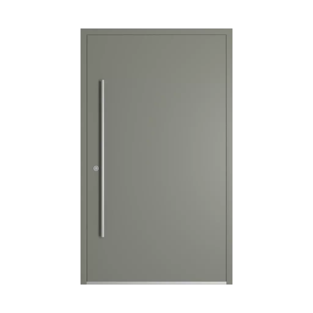 RAL 7023 Concrete grey entry-doors models dindecor model-5018  