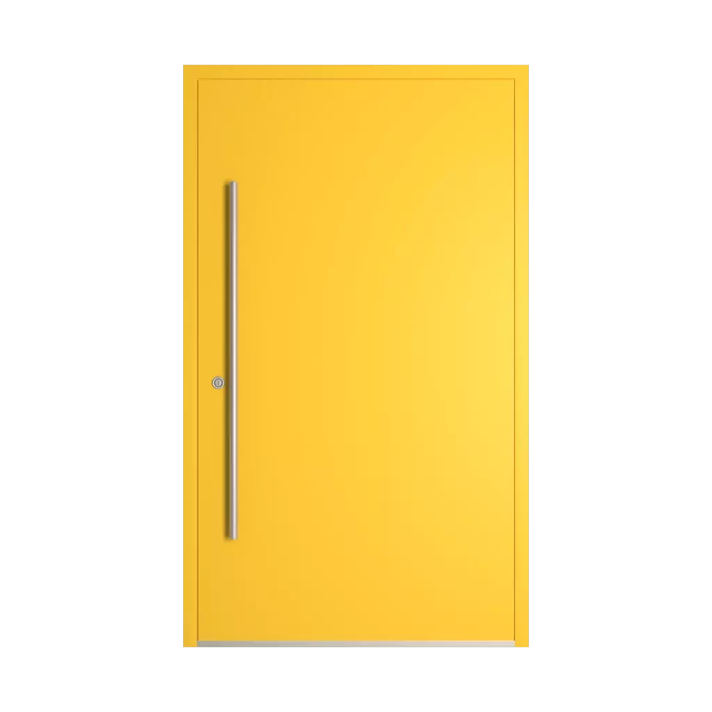 RAL 1018 Zinc yellow entry-doors models dindecor sk01-corten  