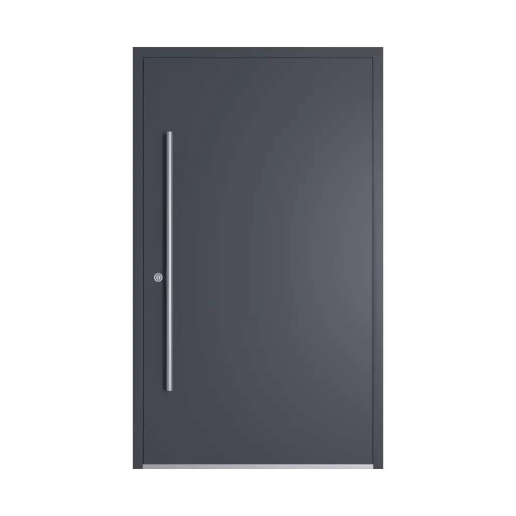 RAL 7024 Graphite grey entry-doors models dindecor sl01  