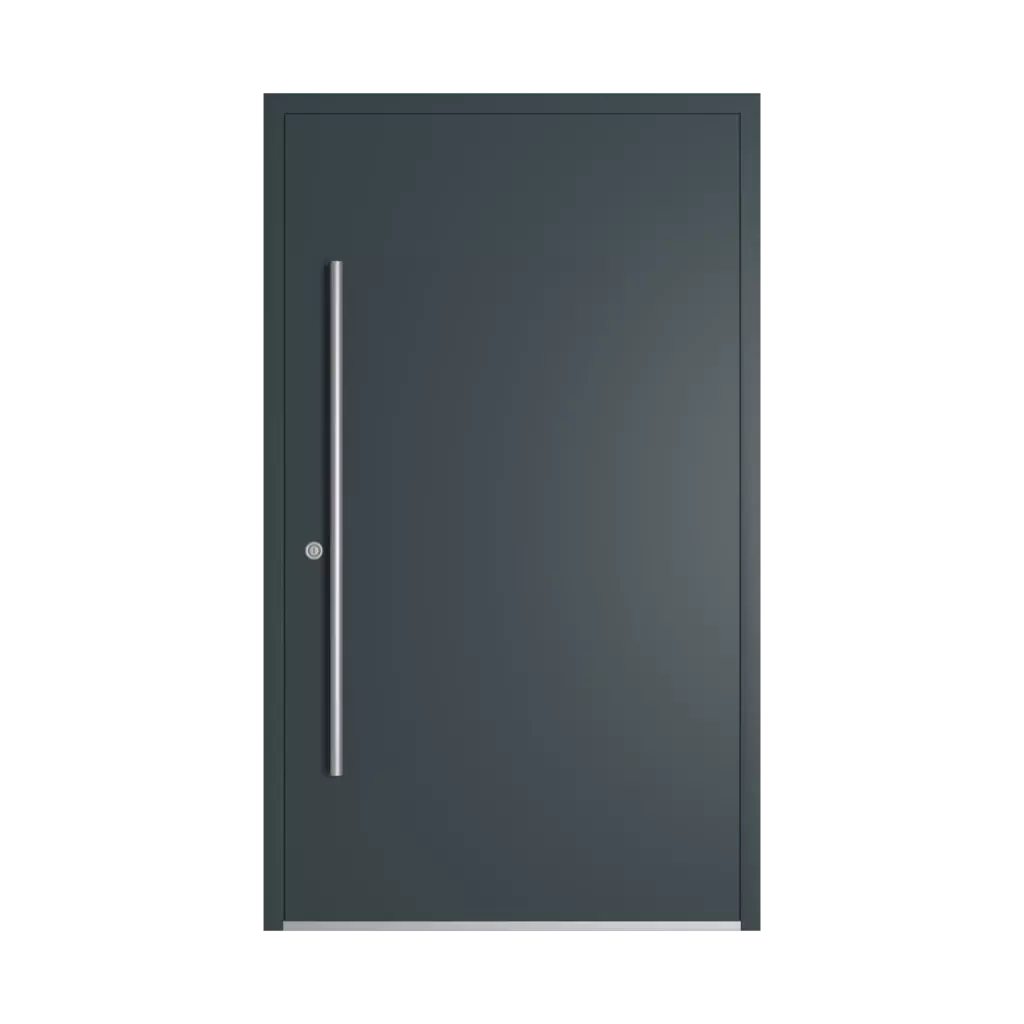 RAL 7026 Granite grey entry-doors models dindecor 2802-pvc  
