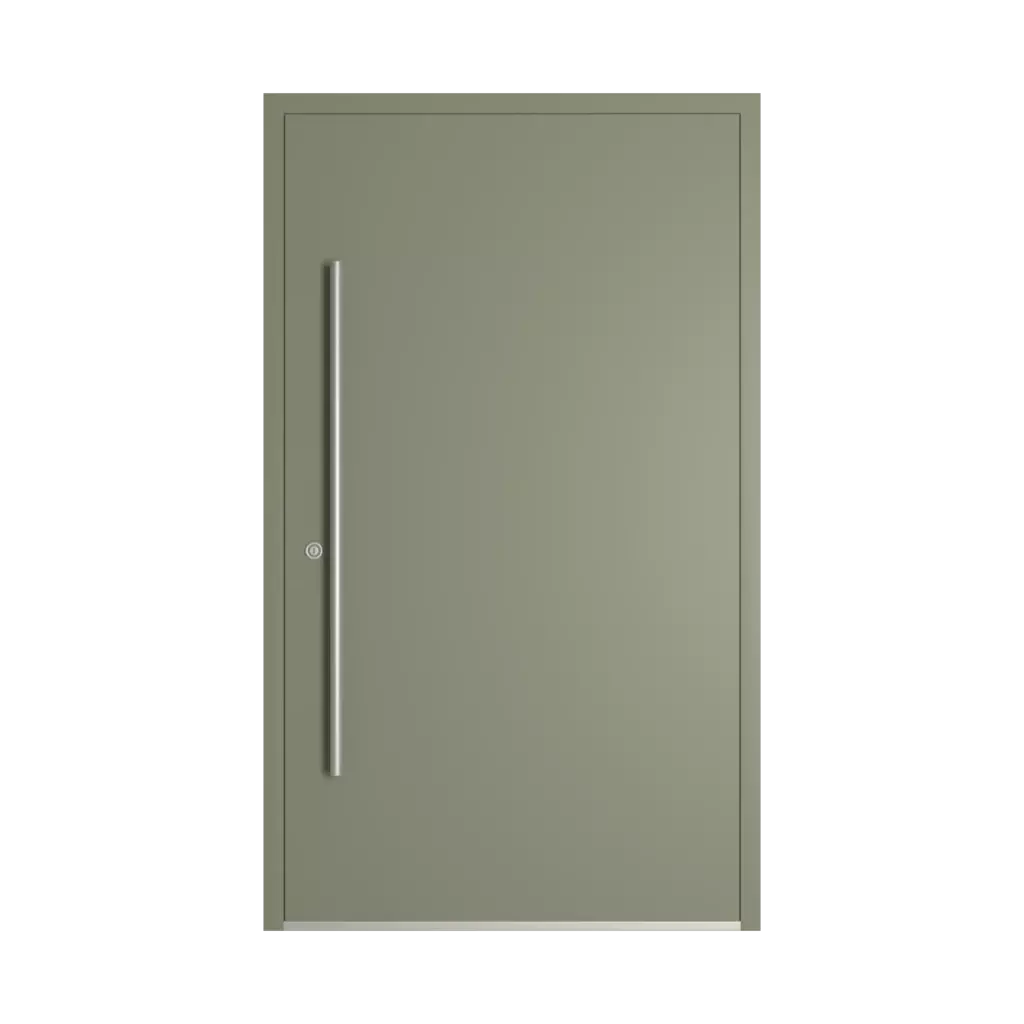 RAL 7033 Cement grey entry-doors models dindecor 6115-pwz  