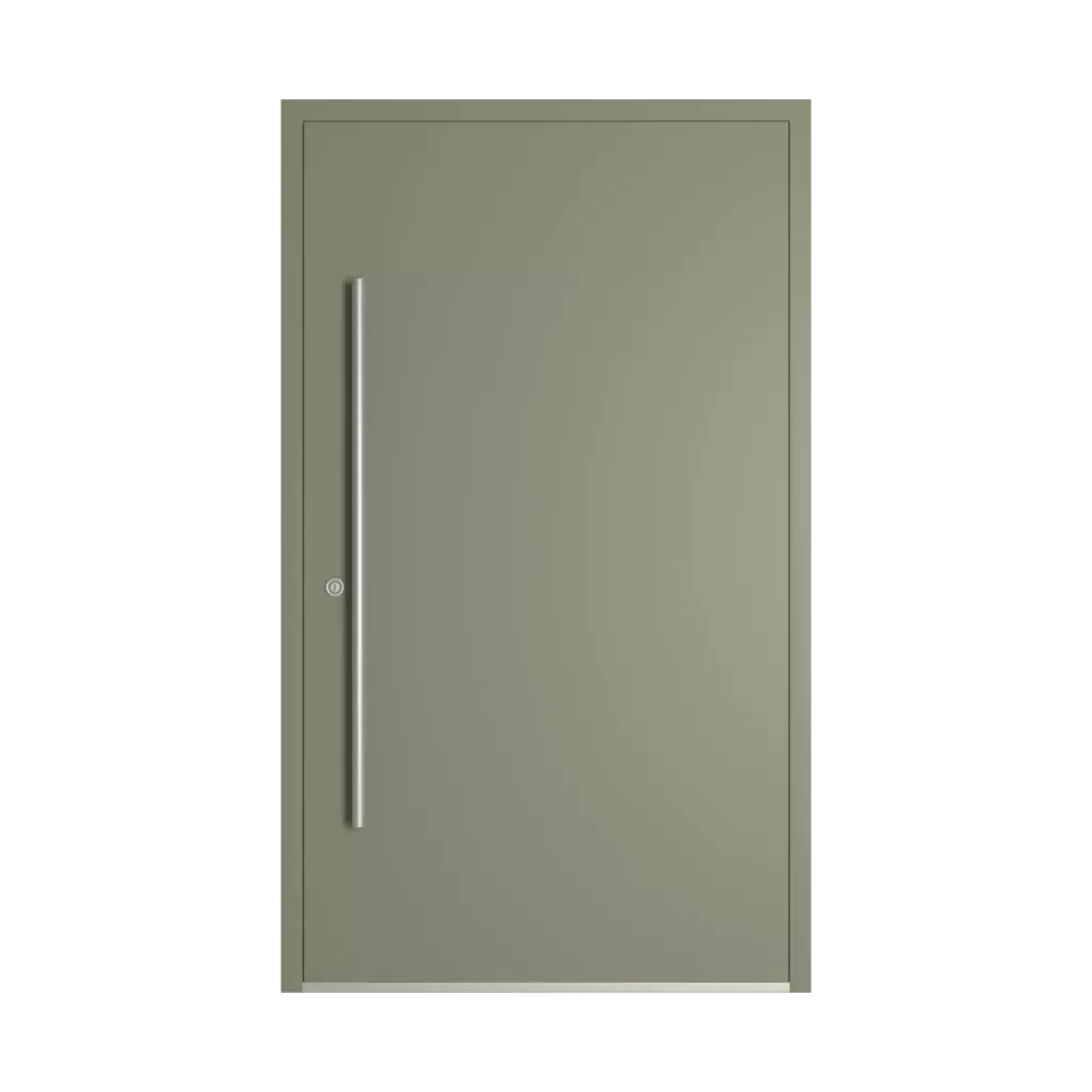 RAL 7033 Cement grey entry-doors models dindecor model-5008-wb  