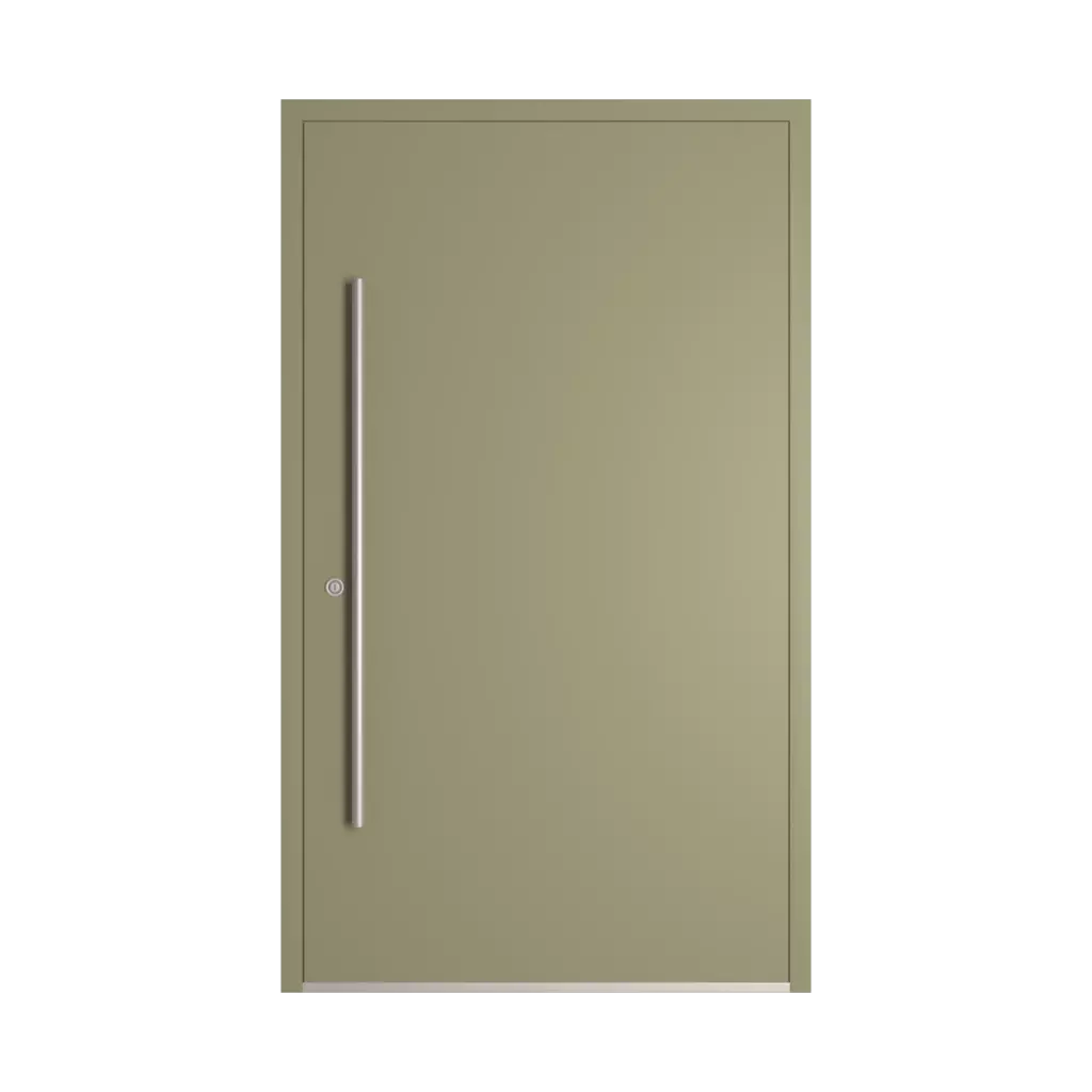 RAL 7034 Yellow grey entry-doors models dindecor model-6130  