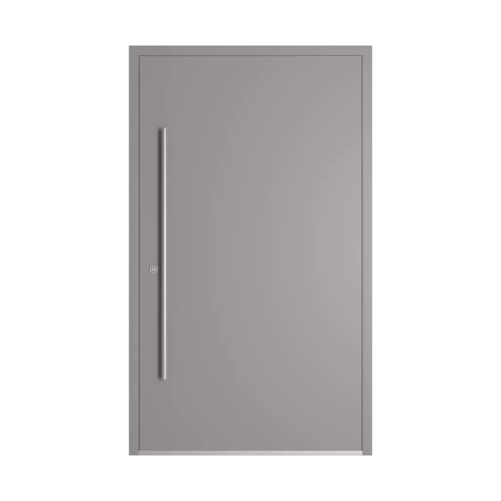 RAL 7036 Platinum grey entry-doors models dindecor model-5018  
