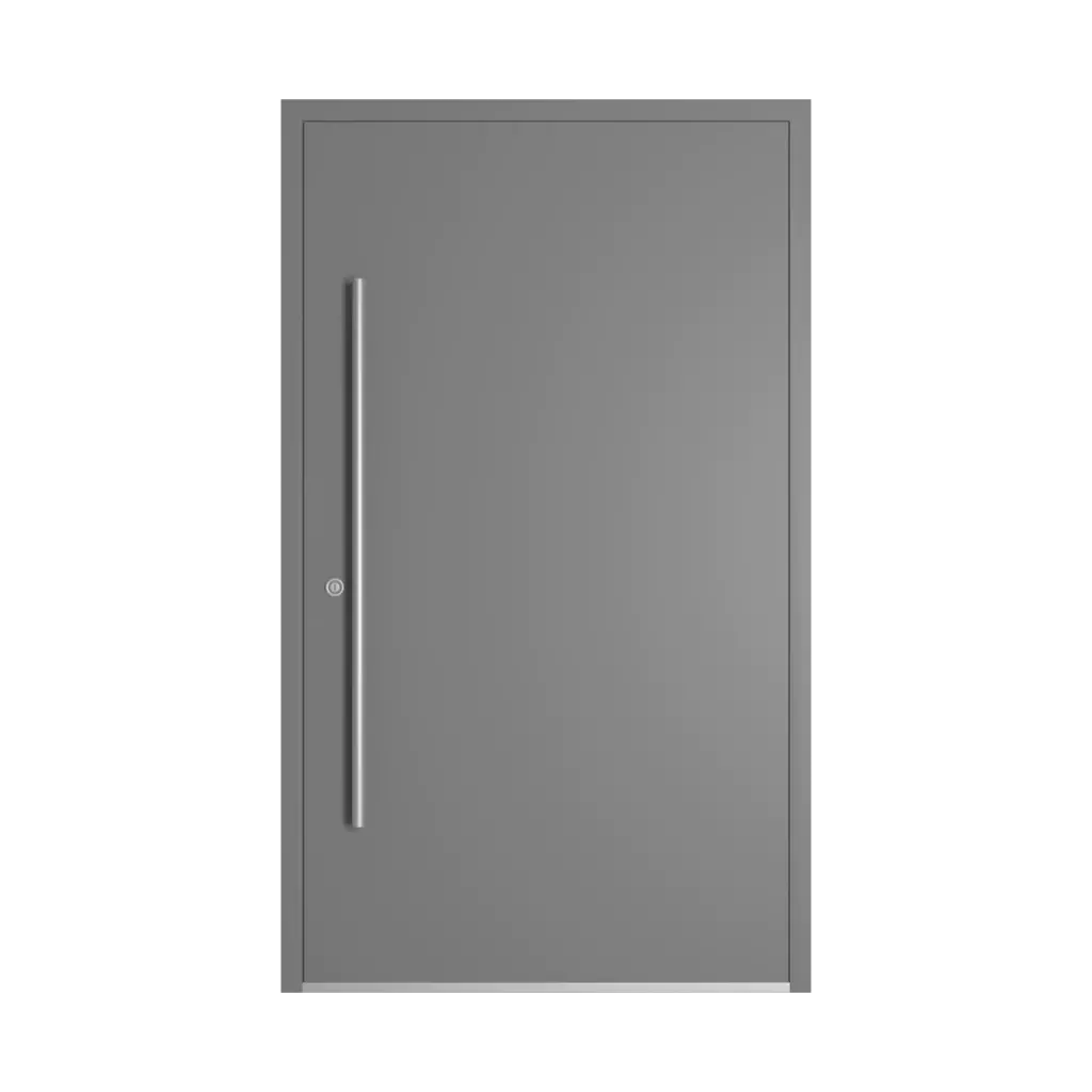 RAL 7037 Dusty grey entry-doors models dindecor sk01-corten  