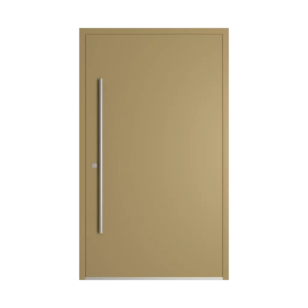 RAL 1020 Olive yellow entry-doors models dindecor model-1401  