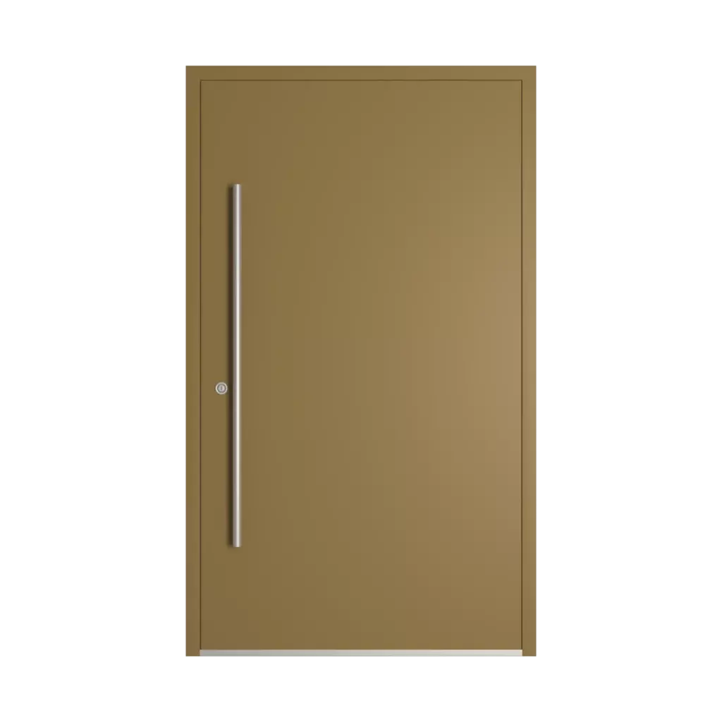 RAL 8000 Green brown entry-doors models dindecor model-6130  