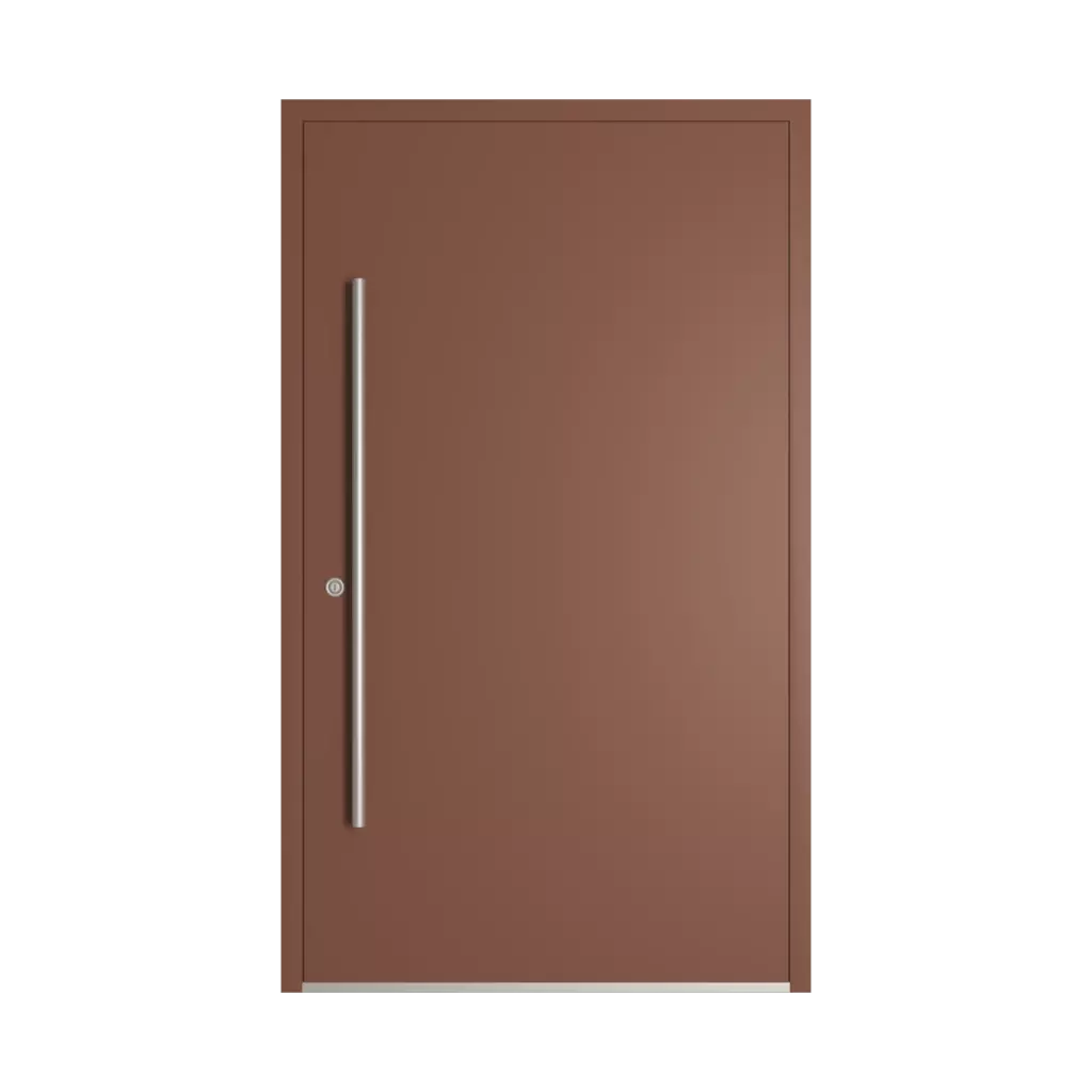 RAL 8002 Signal brown entry-doors models dindecor model-6123  