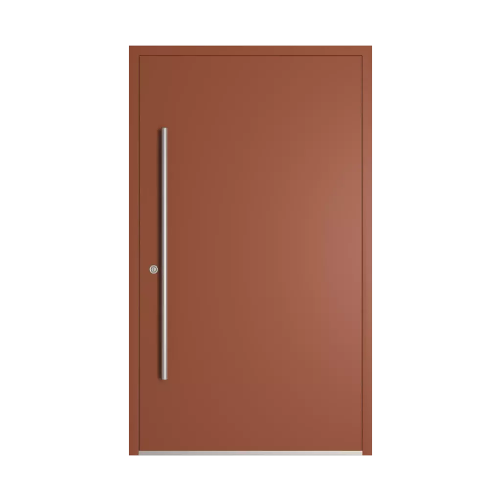 RAL 8004 Copper brown entry-doors models dindecor model-5018  