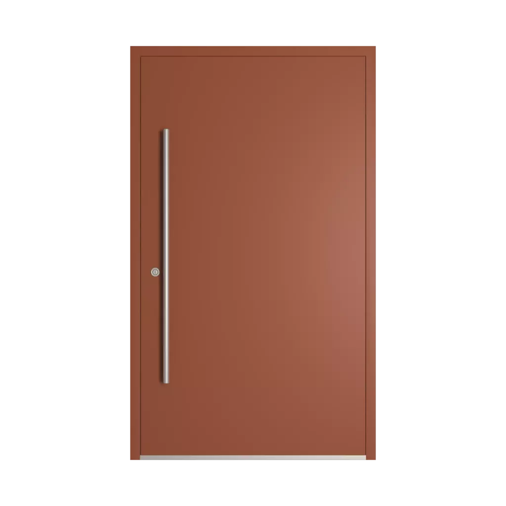 RAL 8004 Copper brown entry-doors models dindecor model-6123  