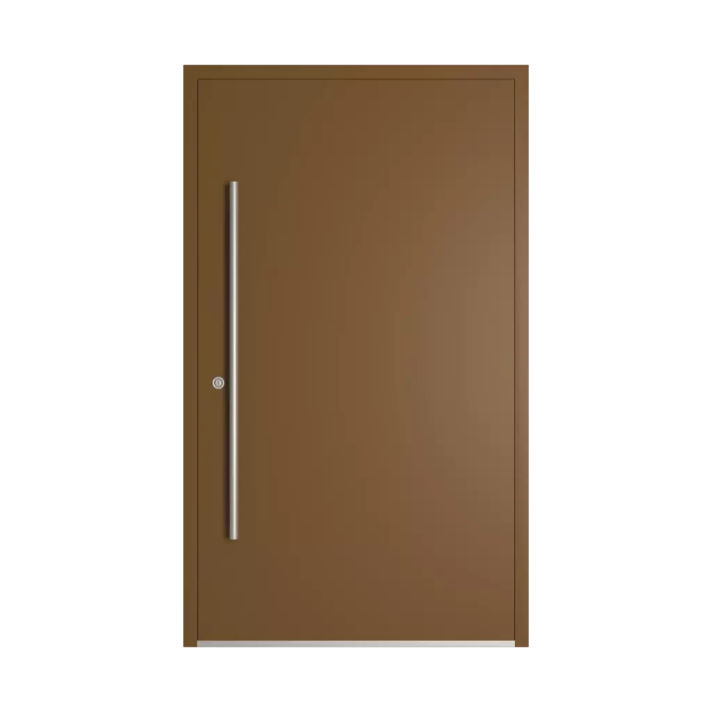 RAL 8008 Olive brown entry-doors models dindecor sk02-beton  