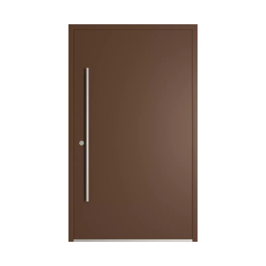 RAL 8011 Nut brown entry-doors models dindecor gl03  