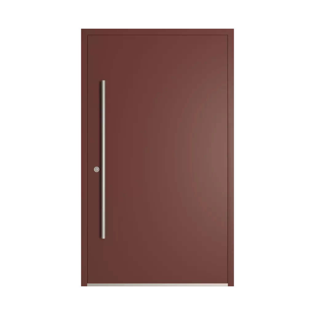 RAL 8012 Red brown entry-doors models dindecor gl03  