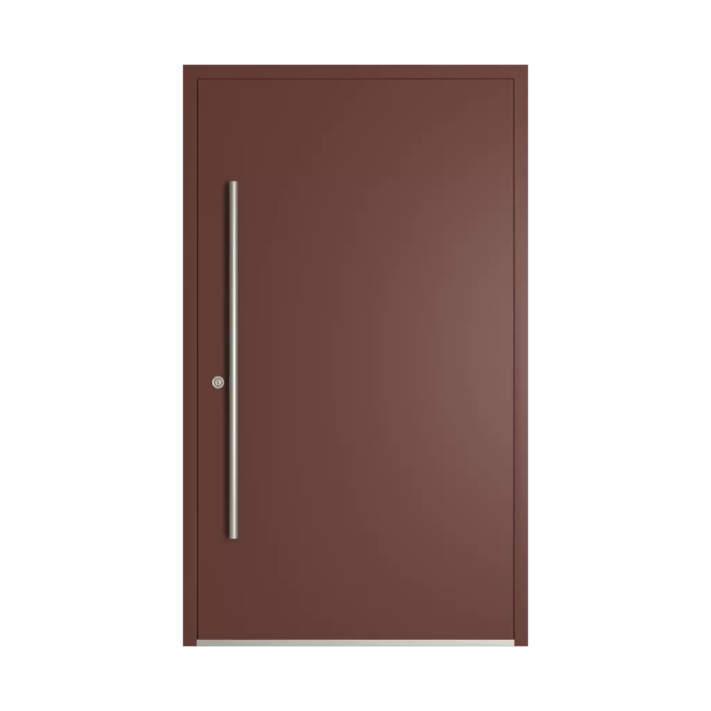 RAL 8015 Chestnut brown entry-doors models dindecor sk05-grey  